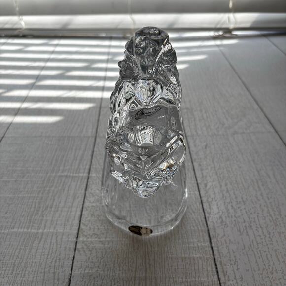 Lead Crystal Christmas Santa Claus Candle Holder Figurine - Picture 2 of 10